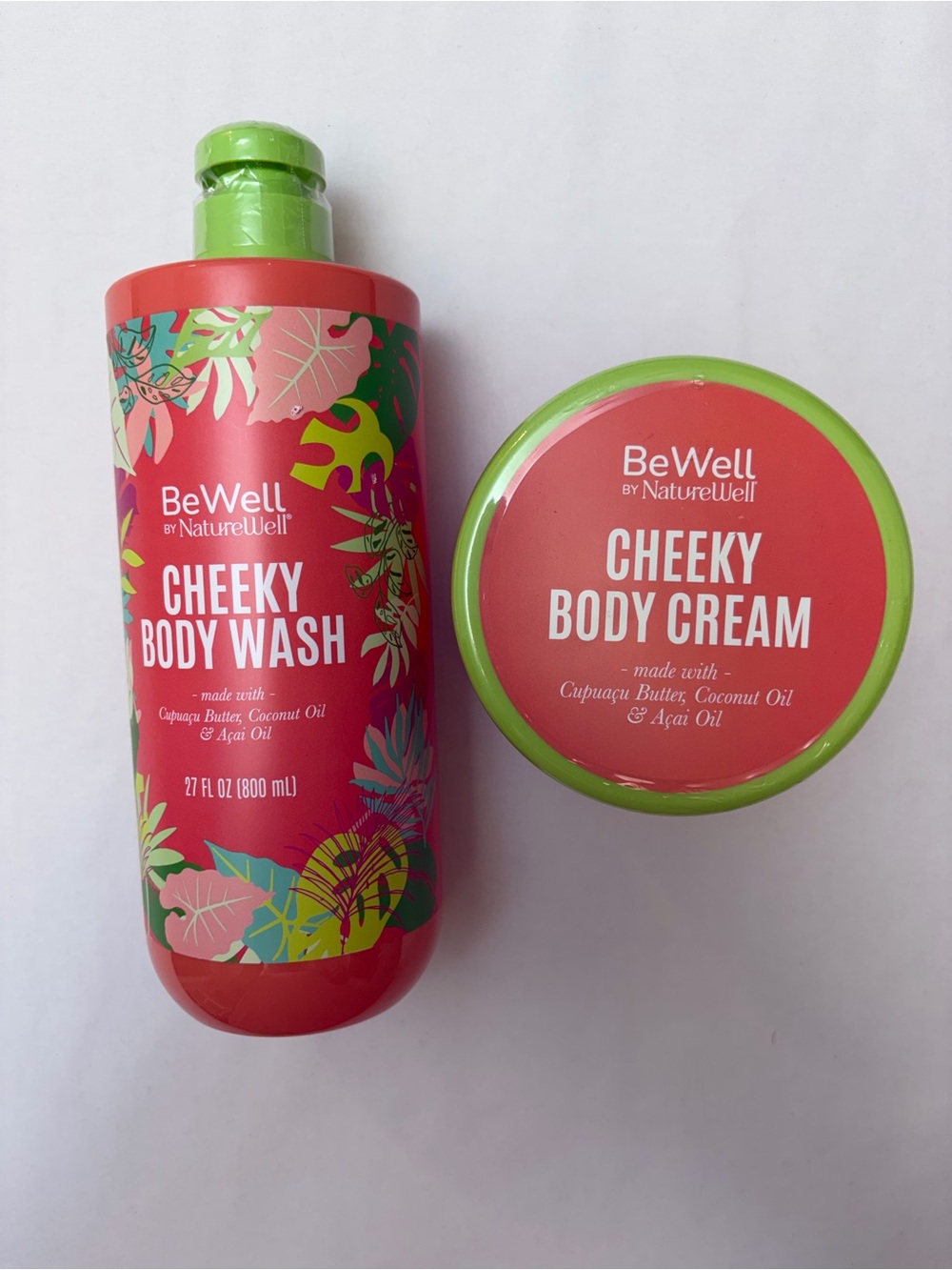 NatureWell Cheeky Cupuacu Butter, Coconut & Acai Hydrating Body Wash (27 oz) New